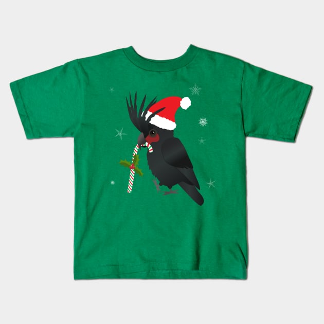 A cute Christmas Palm cockatoo Kids T-Shirt by Bwiselizzy